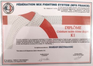 K-1 kickboxing k1 : séquence de coups de poing